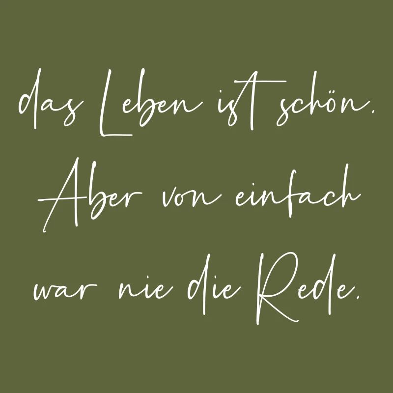 Das Leben ist schön von einfach war nie die Rede