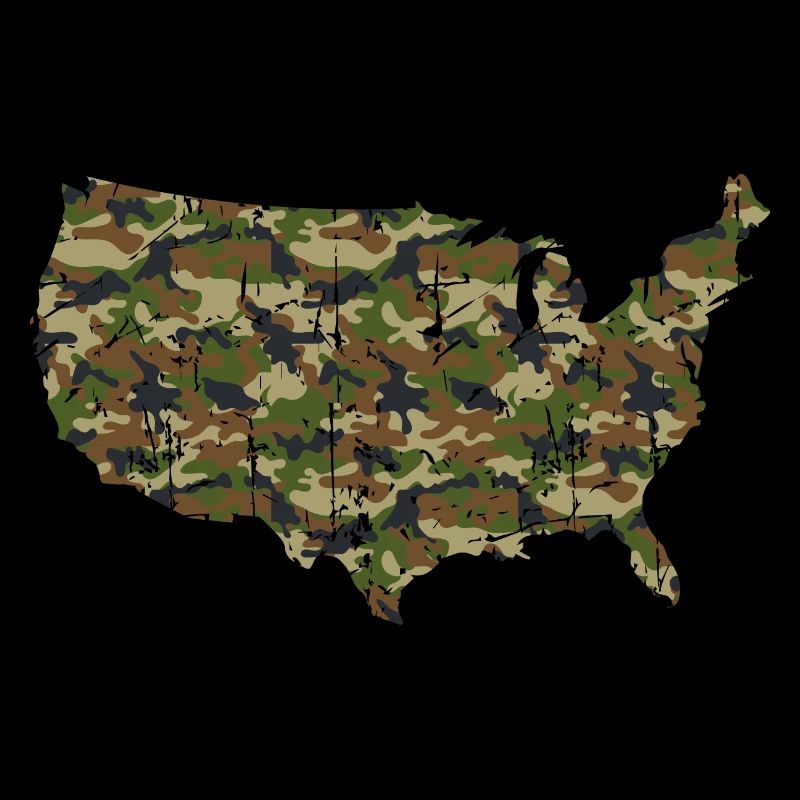 USA Camouflage map