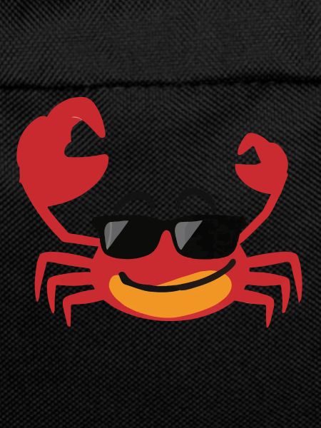 Crab crab with sunglasses