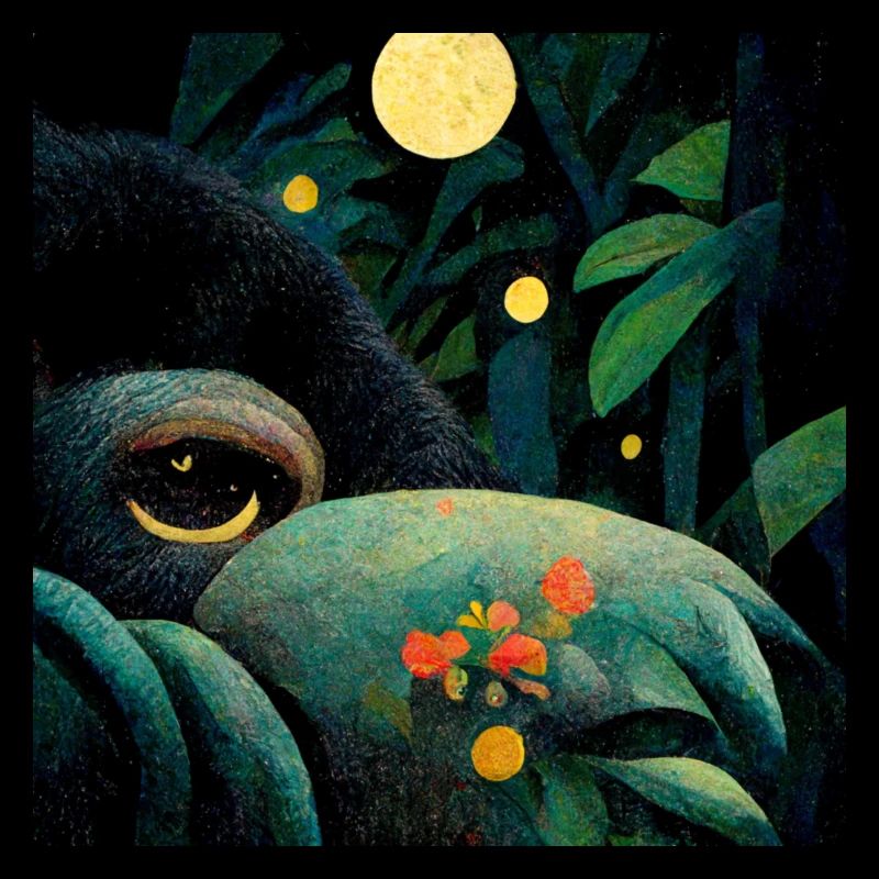 Toucan in the moonlight
