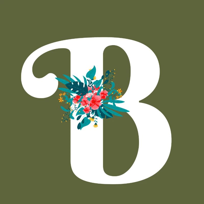 letter B flowered