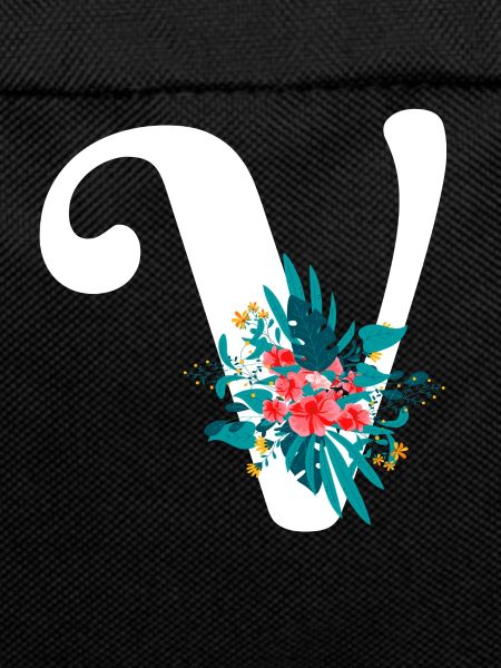 letter V flowered