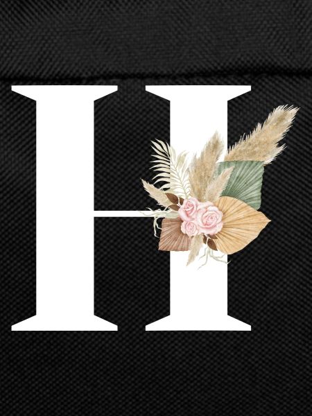 lettre H fleuris