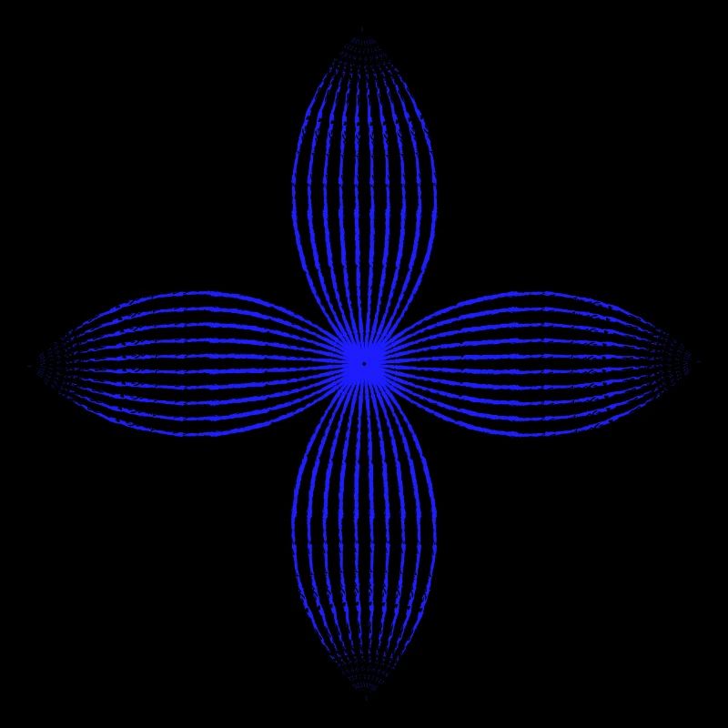 Stammesblume (blau)