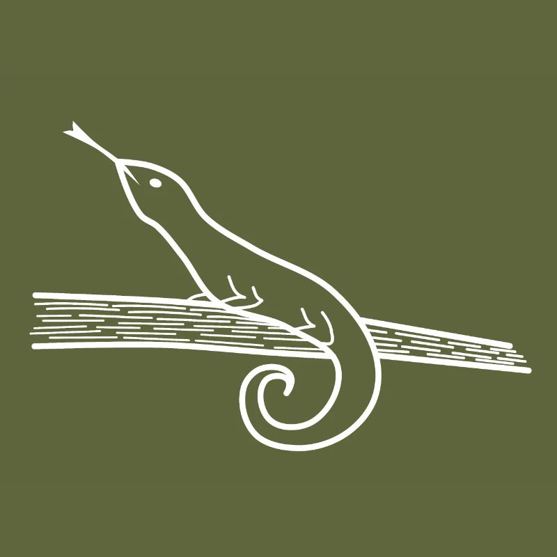Lizard on tree branch