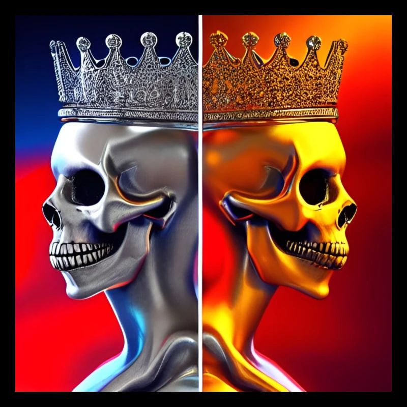 King and Queen Skull Faces