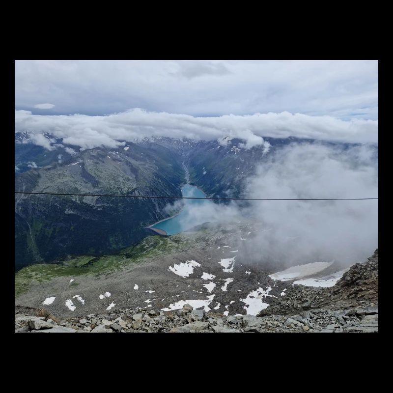 Blick auf den Schlegeis Stausee