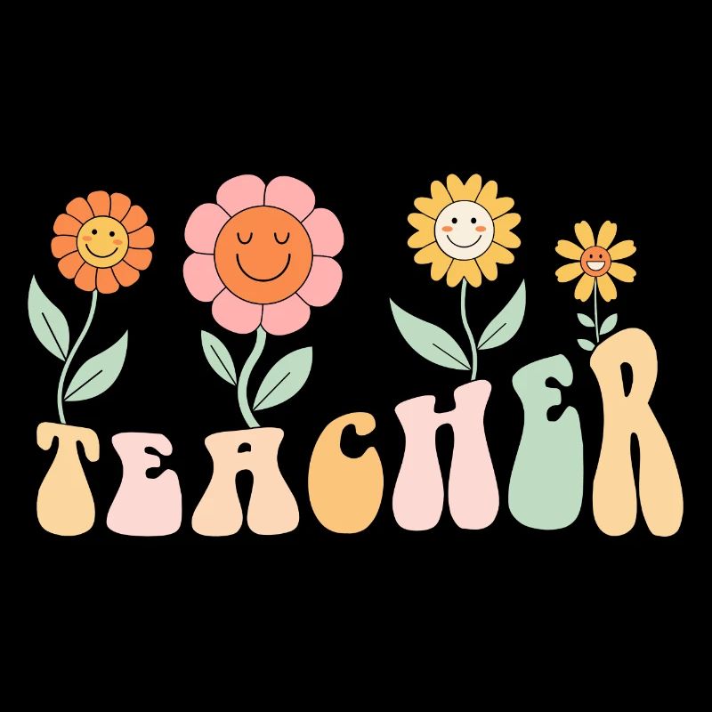 Professeur de fleurs groovy