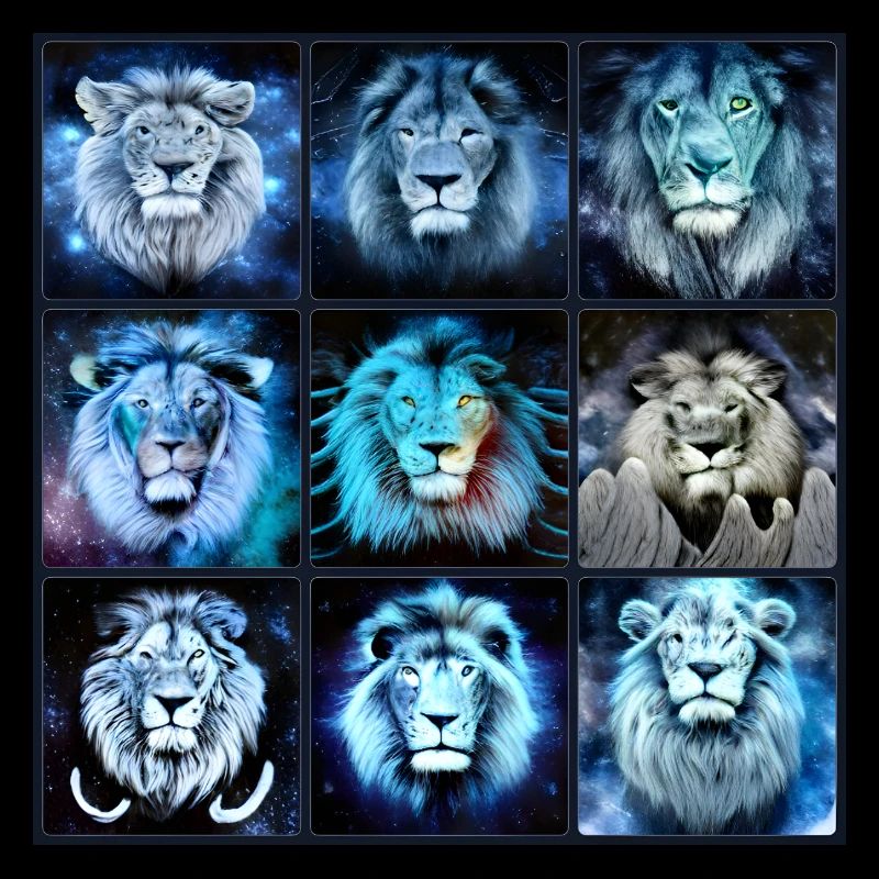 BLUE LION Collage
