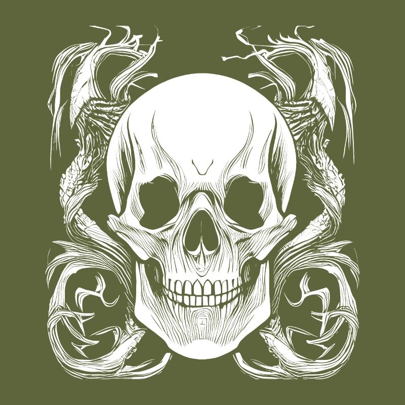 Halloween- oder Horror- Totenschädel