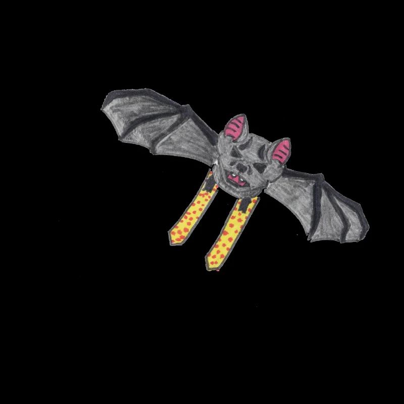 Bat on skis