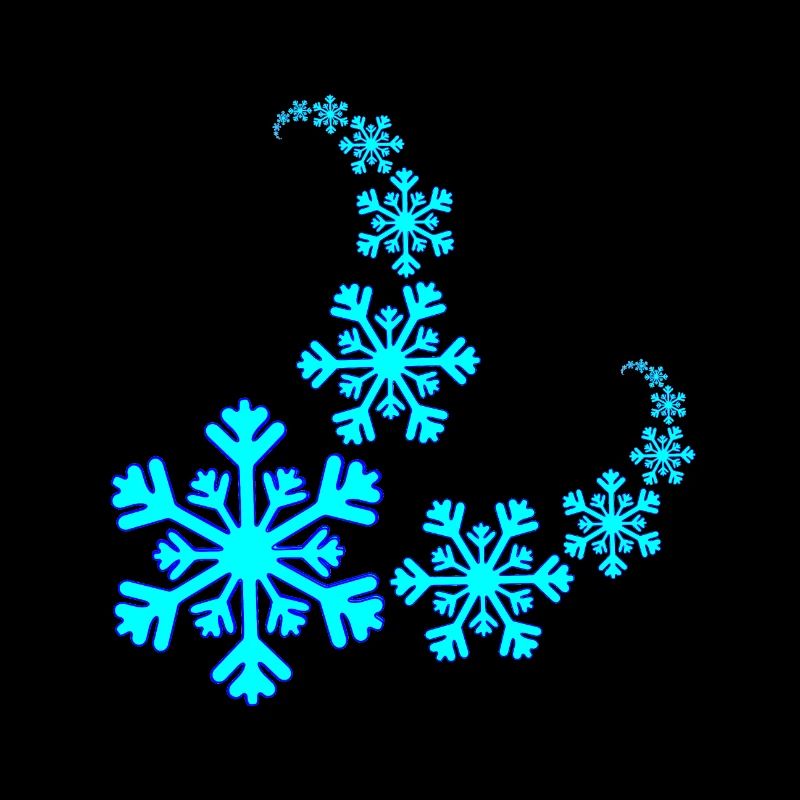Spirale de flocons de neige