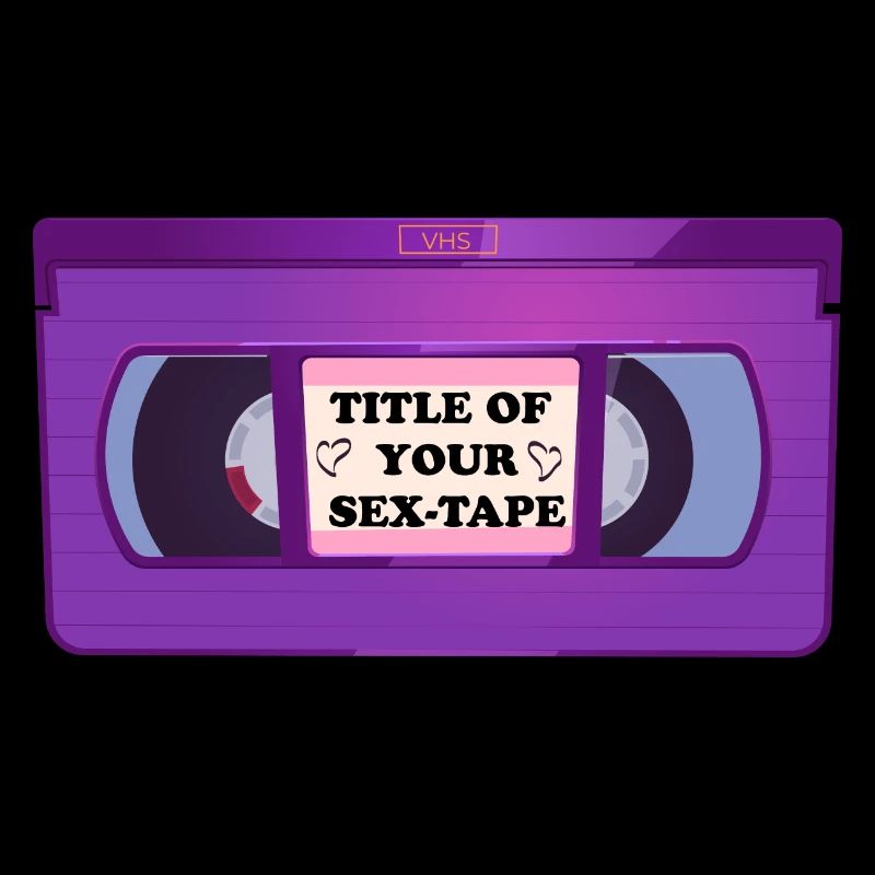 Titre de votre sextape drôle de conception de cassette VHS