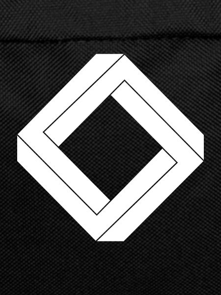 square impossible white design