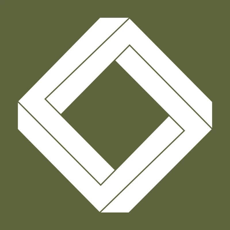 square impossible white design