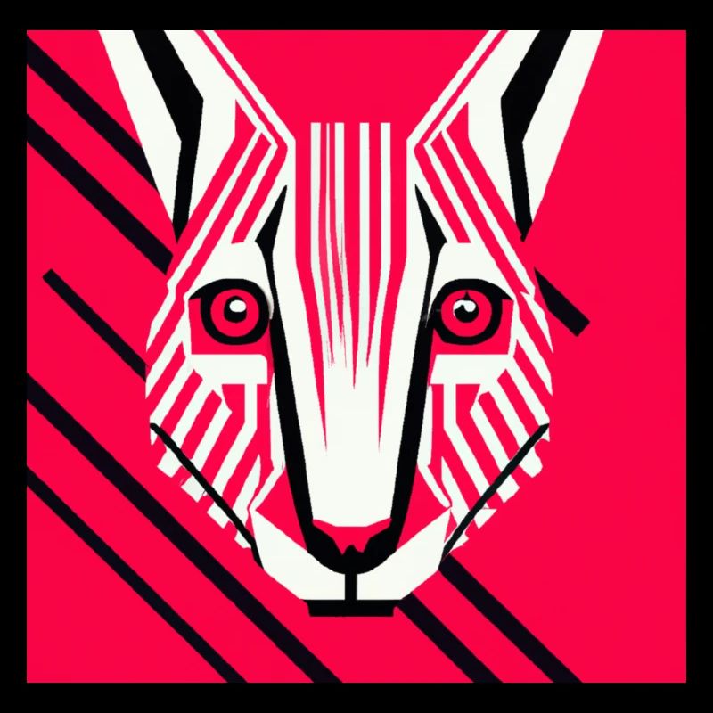 Animal Potrait Cat dans le style Pop Art