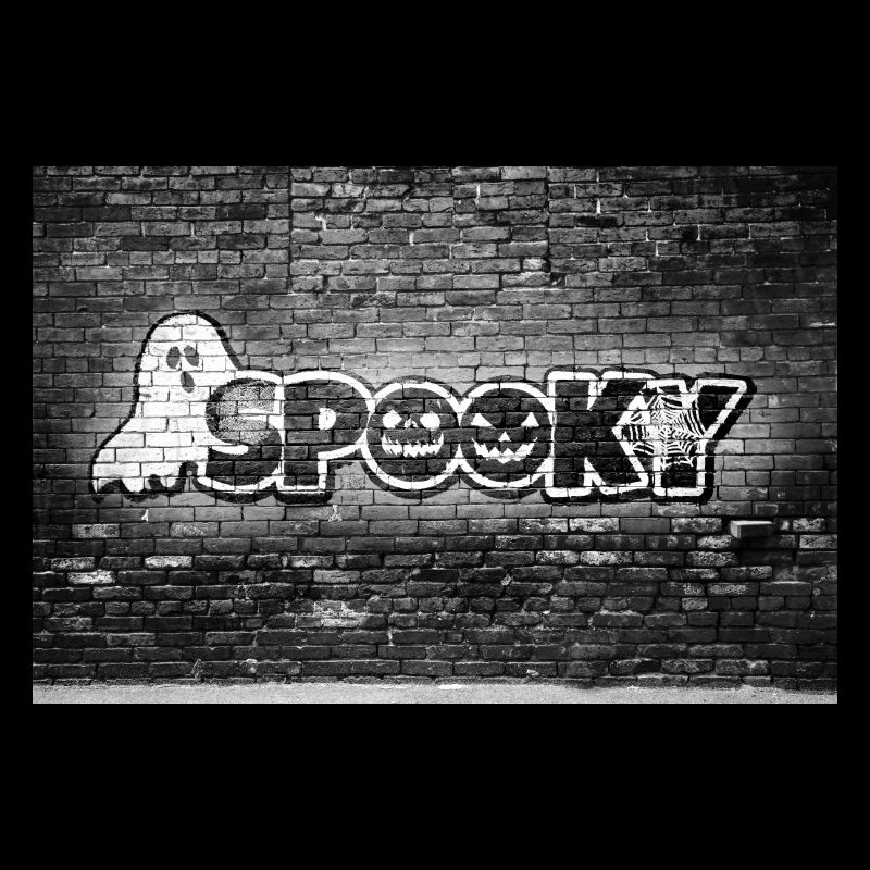 Spooky Halloween Comic Style Graffiti Lettering
