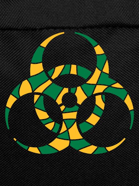 Symbol Biohazard Cracks Design