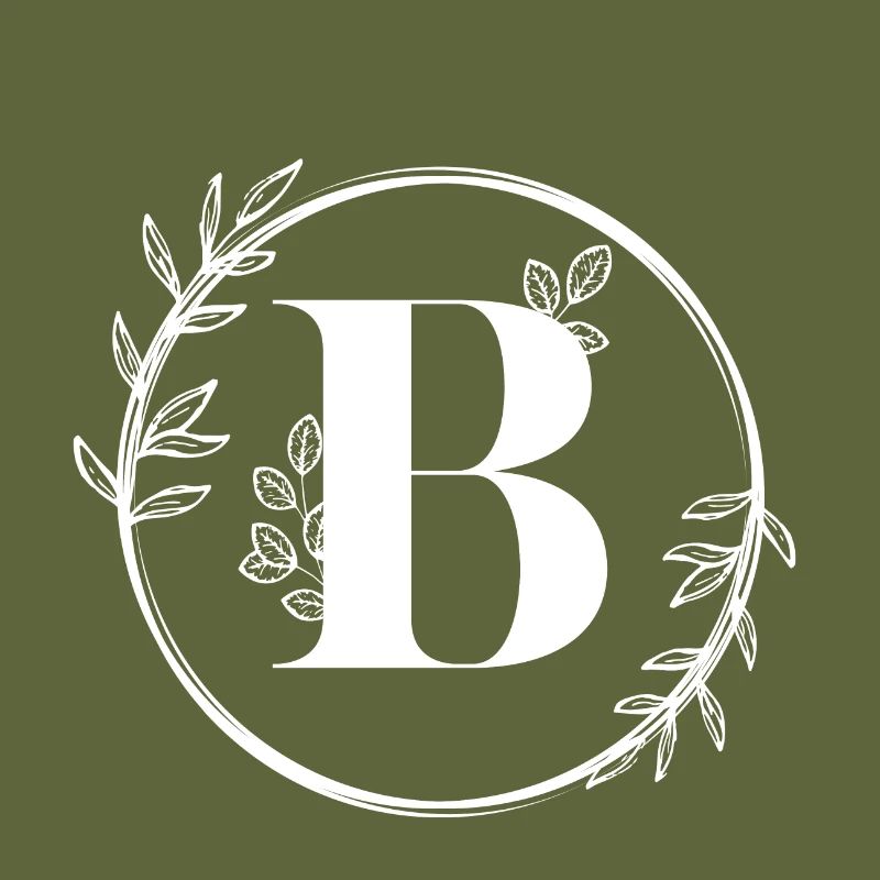 Blumenbuchstabe B
