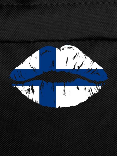 Finland flag mouth