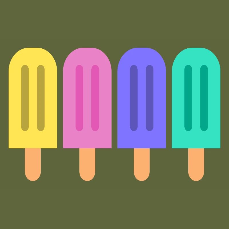 Buntes Eis