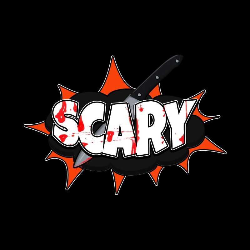 Scary Halloween Comic Style Graffiti