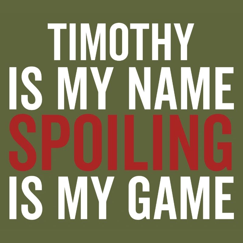 Timothée est mon nom Spoiling est mon jeu