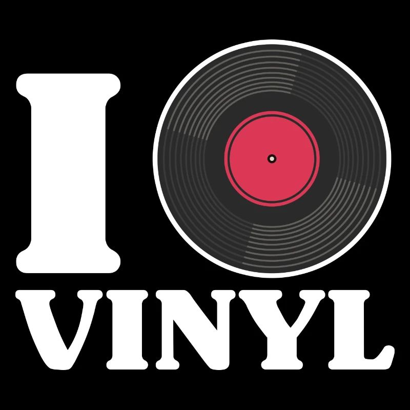 I love vinyl Design for a vinyl format lover