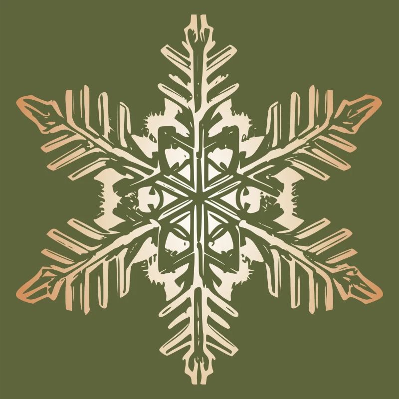 Snowflake Snow Winter Christmas warm coloured