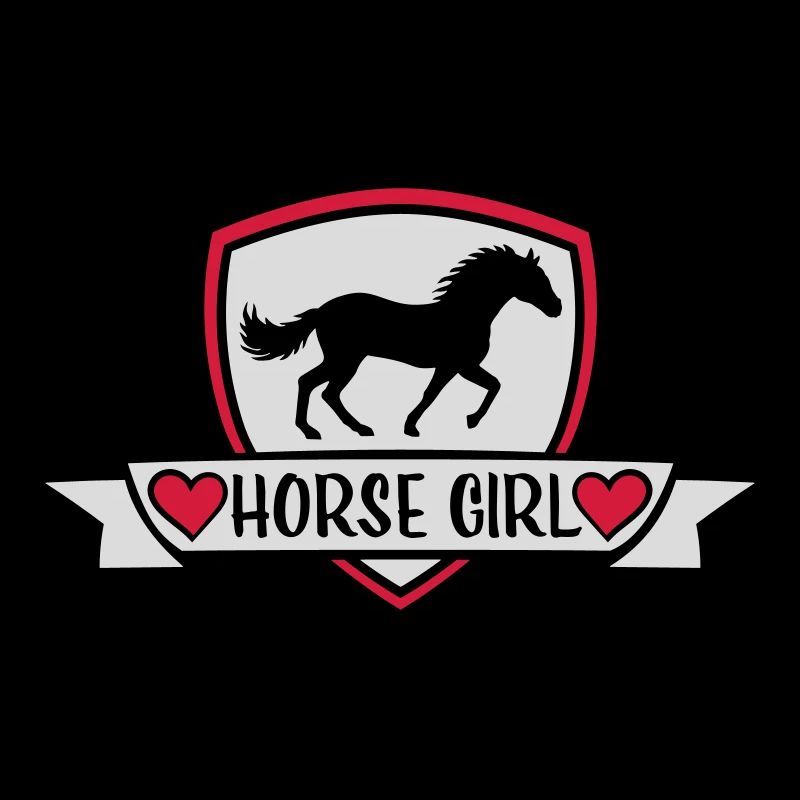 Conception de citation de fille de cheval