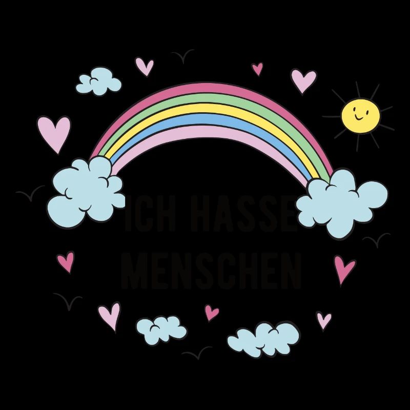 ich hasse menschen regenbogen