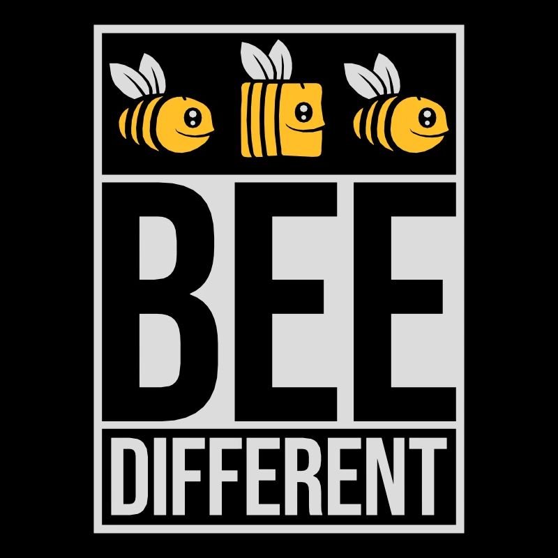 bee different Spruch Zitat