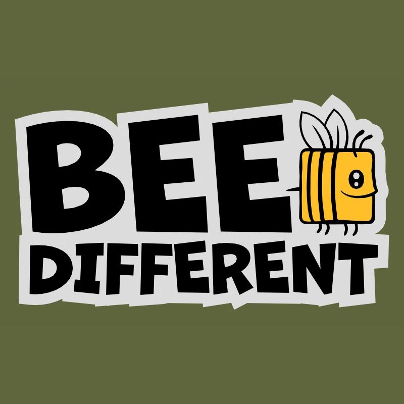 bee different Spruch Zitat