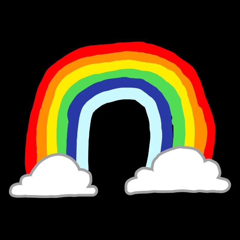 Rainbow Clouds Cartoon