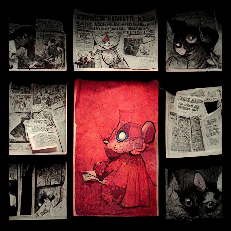 Leben einer Comic Maus