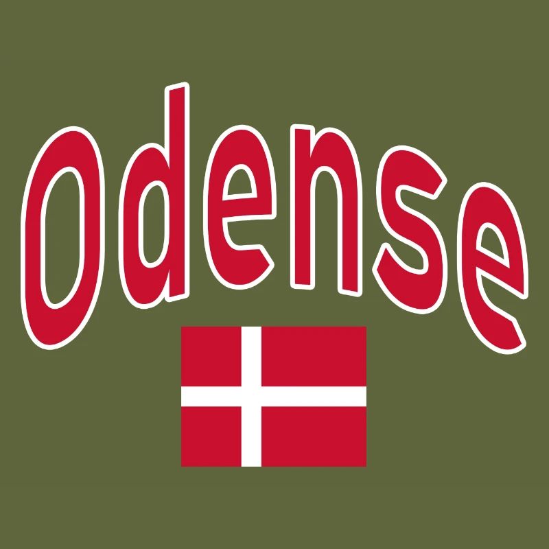 Drapeau d’Odense Danemark