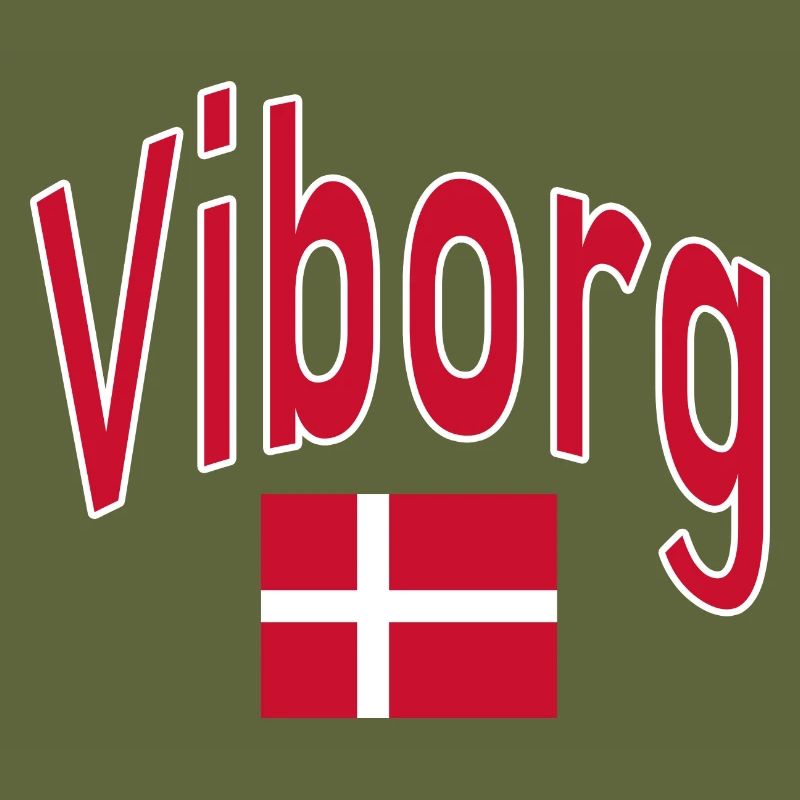Drapeau du Danemark de Viborg
