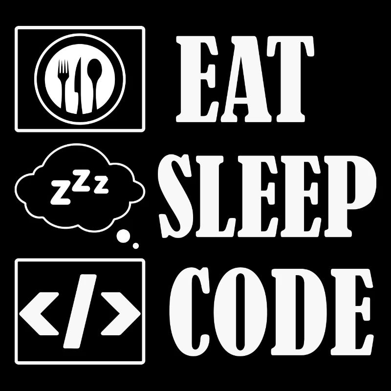 Logiciel de codage de code Eat Sleep