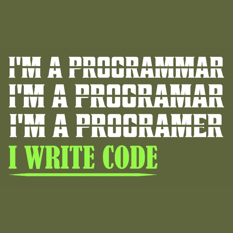 I'm A Programmar ........ I Write Code Coding Soft