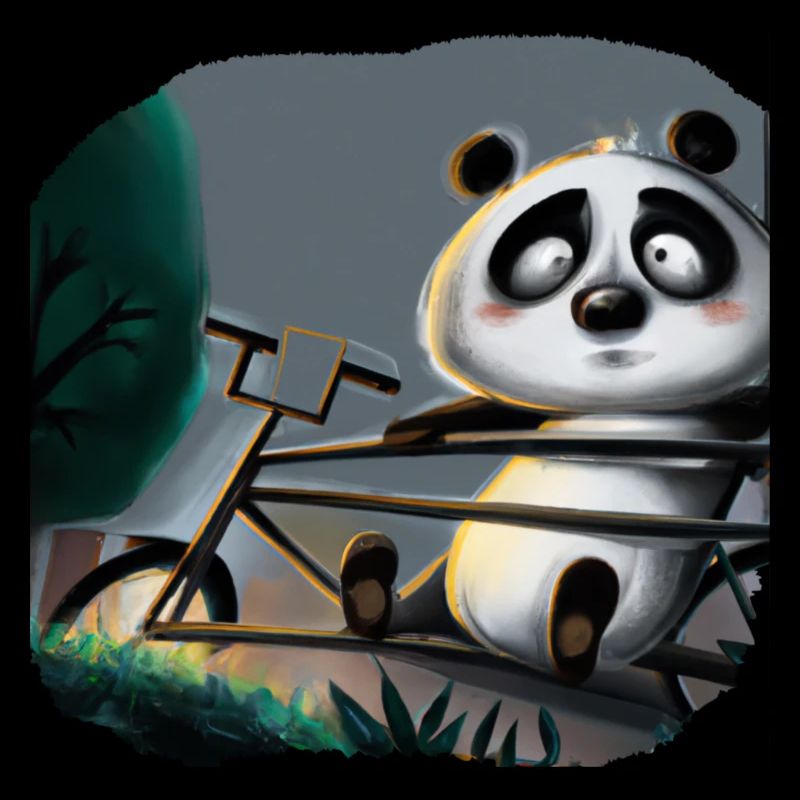 Panda à vélo