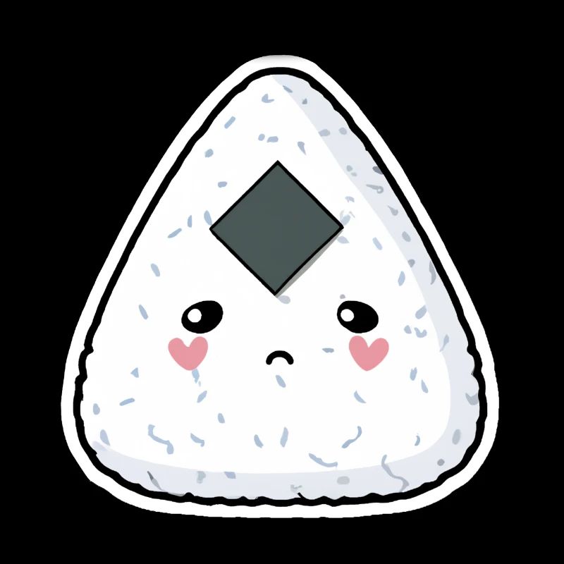 Cute sad onigiri