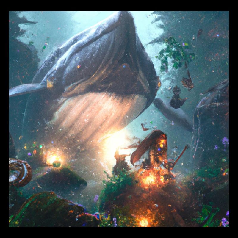 Creature in magical forest