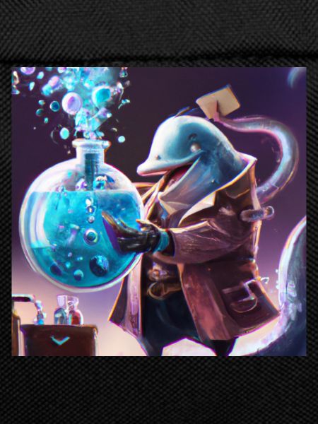 Mad dolphin scientist experimenting