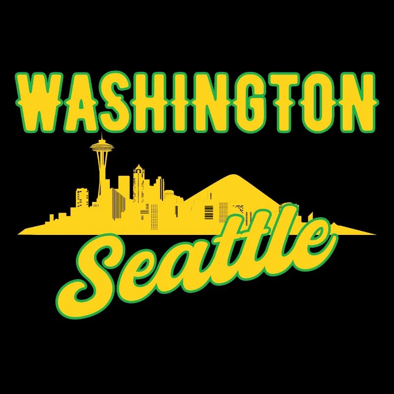 Washington Seattle Skyline Geschenk