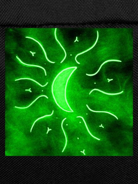 GREEN MANDALA MOON