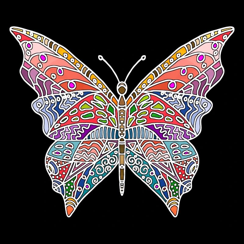 Bunter Schmetterling