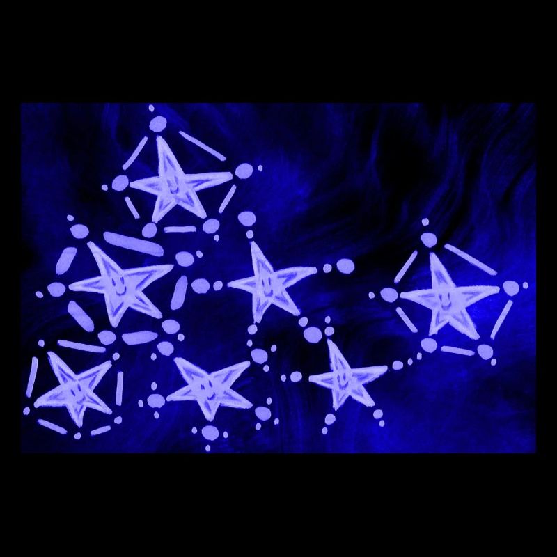 7 BLAUE STERNE
