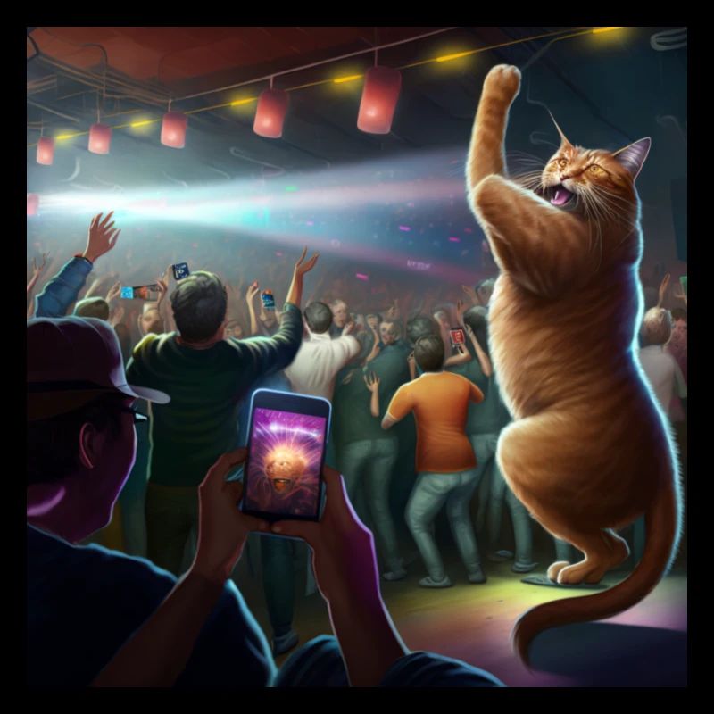 Cat dancing