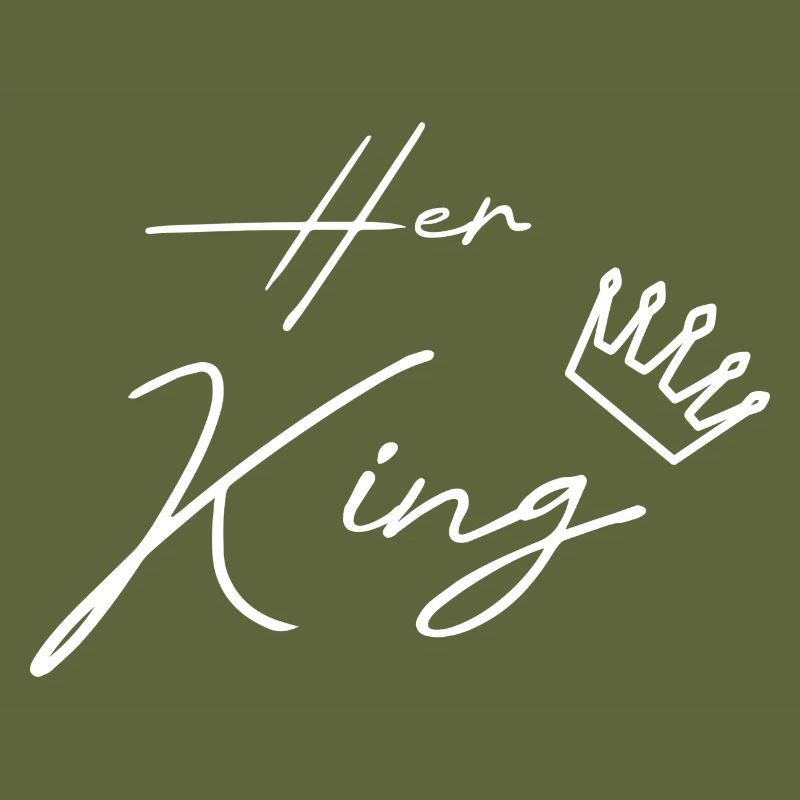 her king his queen pair white