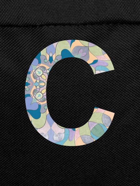Letter C in mandala
